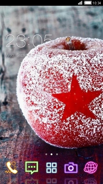 Frozen Apple CLauncher Android Theme Image 1