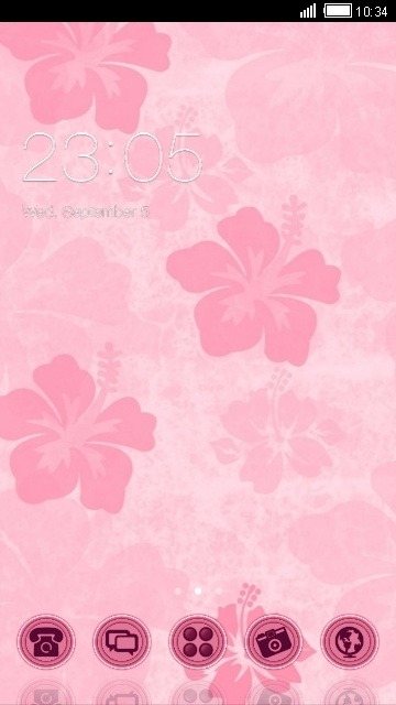 Pink CLauncher Android Theme Image 1