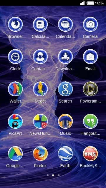 Purple Twister CLauncher Android Theme Image 2