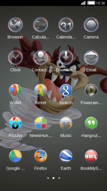 Taz CLauncher Android Theme Image 2