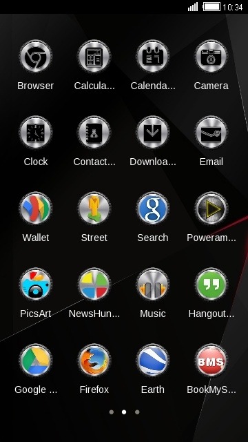 Dark CLauncher Android Theme Image 2