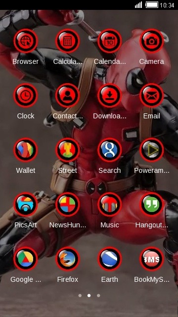 Deadpool CLauncher Android Theme Image 2
