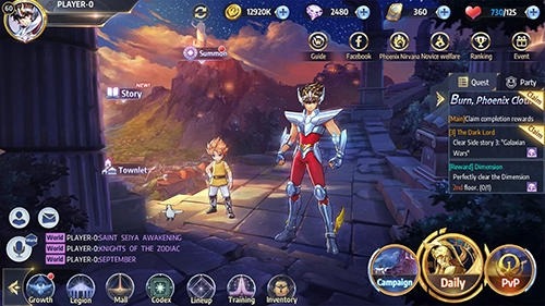 Saint Seiya Awakening: Knights Of The Zodiac Android Game Image 2