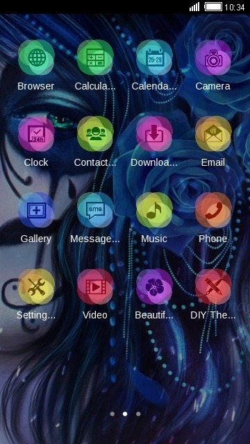 Download Free Android Theme Flowers CLauncher - 4771 - MobileSMSPK.net