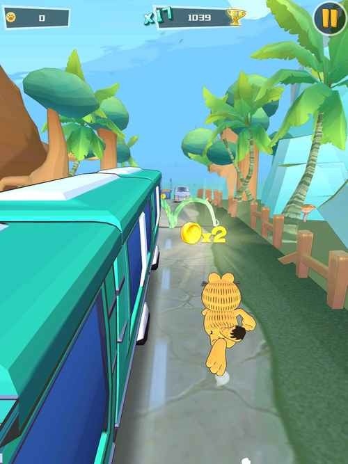 Garfield Run: Road Tour Android Game Image 3