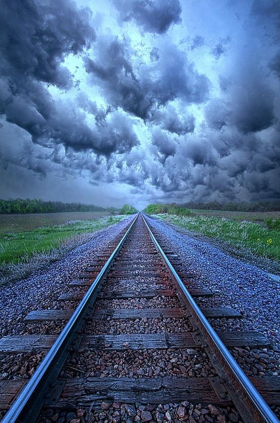 Railway Track Mobile Phone Wallpaper Image 1