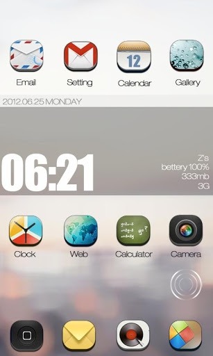 ZANYWAY Go Launcher Android Theme Image 1