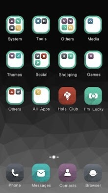 Grey Hola Launcher Android Theme Image 2
