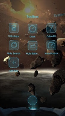 Spaceship Hola Launcher Android Theme Image 2