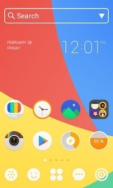 Color Round Dodol Launcher Android Theme Image 1