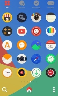 Color Round Dodol Launcher Android Theme Image 2