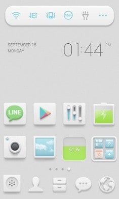 Milky Sky Dodol Launcher Android Theme Image 1