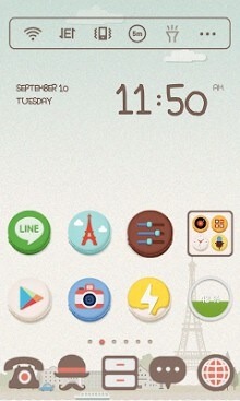 Paris Macaron Dodol Launcher Android Theme Image 1