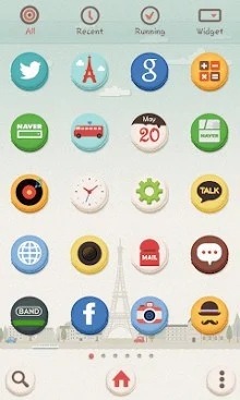 Paris Macaron Dodol Launcher Android Theme Image 2