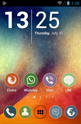 Simple Rounds Go Launcher Android Theme Image 1