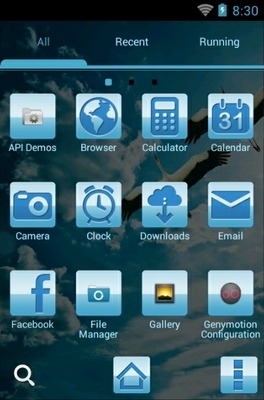 Blue Nature Go Launcher Android Theme Image 2