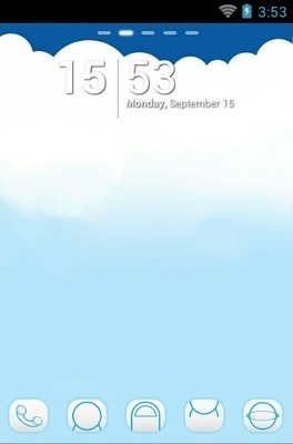 Cloud Go Launcher Android Theme Image 1