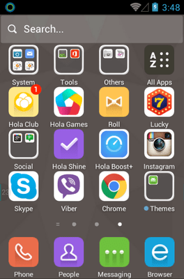 Elite Brown Hola Launcher Android Theme Image 2