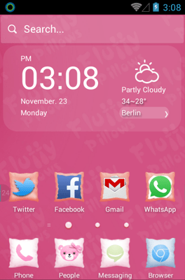 Fluffy Pillows Hola Launcher Android Theme Image 1