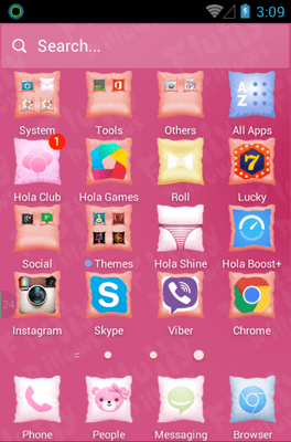 Fluffy Pillows Hola Launcher Android Theme Image 2
