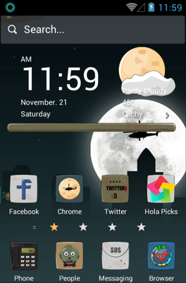 Zombie Hola Launcher Android Theme Image 1