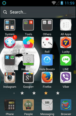 Zombie Hola Launcher Android Theme Image 2