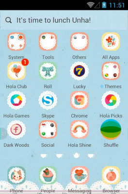 Afternoon Tea Hola Launcher Android Theme Image 2