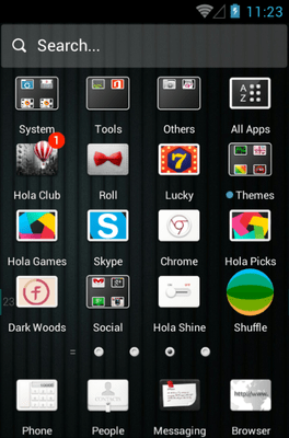 Before Color Hola Launcher Android Theme Image 2