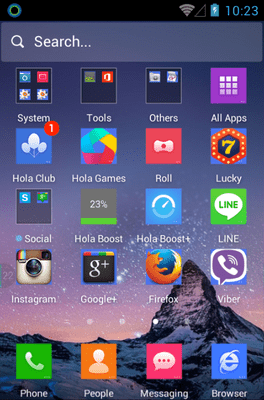 Cool Cube Hola Launcher Android Theme Image 2