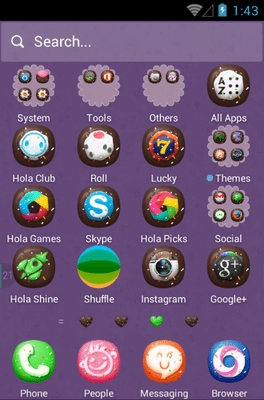 Sweet Dishes Hola Launcher Android Theme Image 2