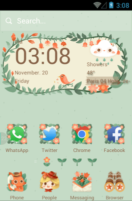 The Little Adventurer Hola Launcher Android Theme Image 1