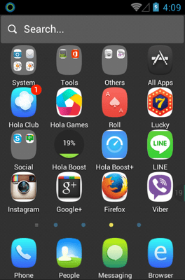 Grey Skies Hola Launcher Android Theme Image 2