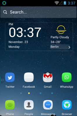 Silent Hola Launcher Android Theme Image 1