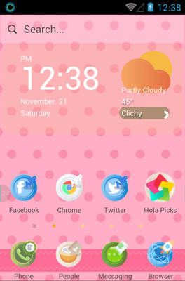Part &amp; Contact Hola Launcher Android Theme Image 1