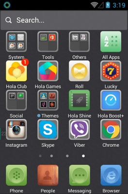 Perfect Squares Hola Launcher Android Theme Image 2