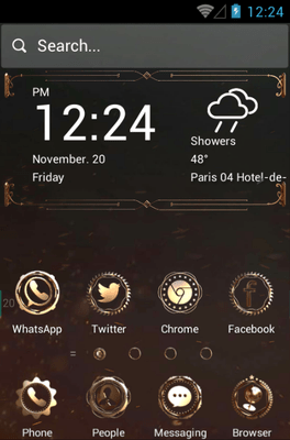 Mechanical Hola Launcher Android Theme Image 1