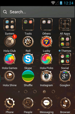 Mechanical Hola Launcher Android Theme Image 2