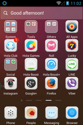 Crimson Hola Launcher Android Theme Image 2