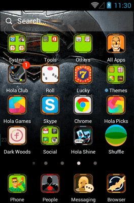 The Dark Hero Hola Launcher Android Theme Image 2