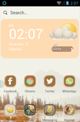 Fusion China Hola Launcher Android Theme Image 1