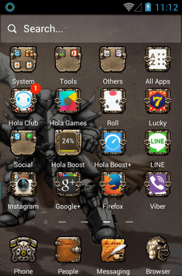 Demon Warrior Hola Launcher Android Theme Image 2