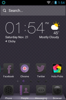 Nocturnes Hola Launcher Android Theme Image 1