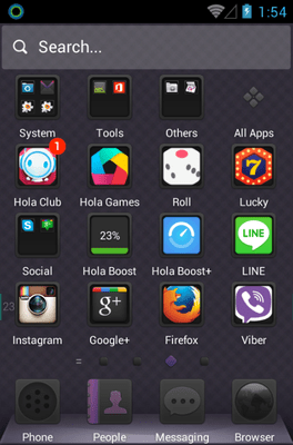 Nocturnes Hola Launcher Android Theme Image 2