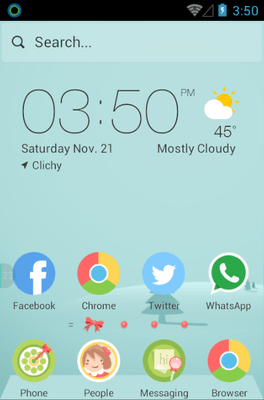Lip Kiss Hola Launcher Android Theme Image 1