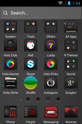 Men In Black Hola Launcher Android Theme Image 2