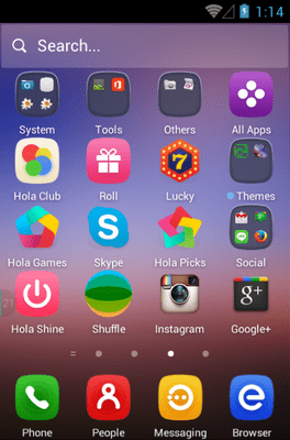 Crimson Sunset Hola Launcher Android Theme Image 2
