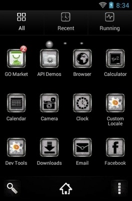 Magnetica Go Launcher Android Theme Image 2