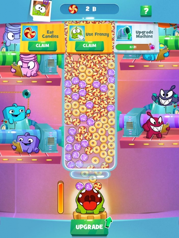 Om Nom Idle Candy Factory Android Game Image 1