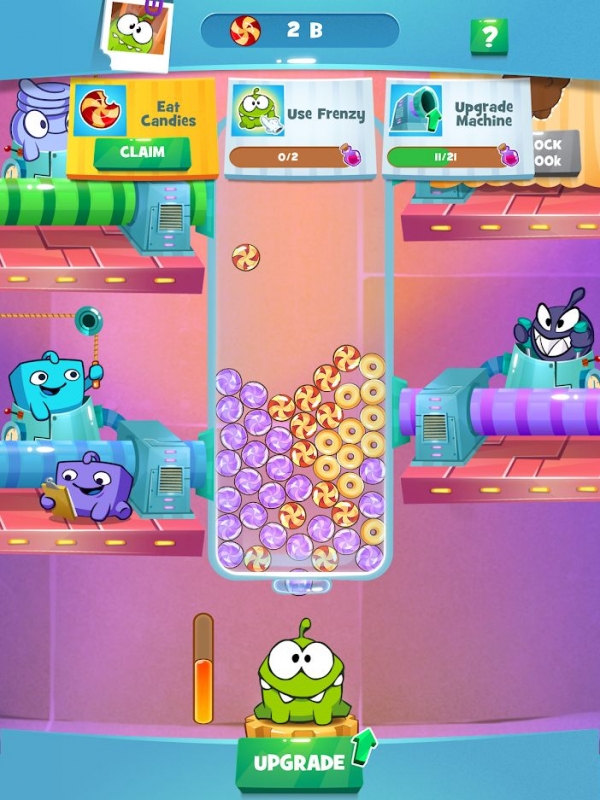 Om Nom Idle Candy Factory Android Game Image 2