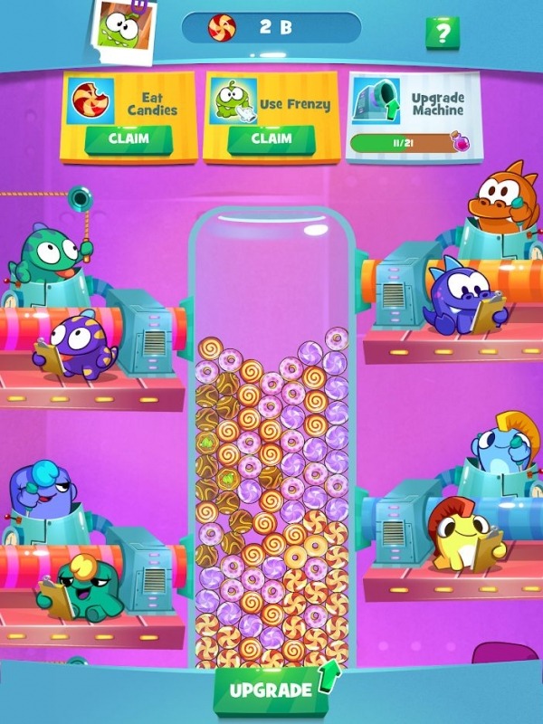 Om Nom Idle Candy Factory Android Game Image 3